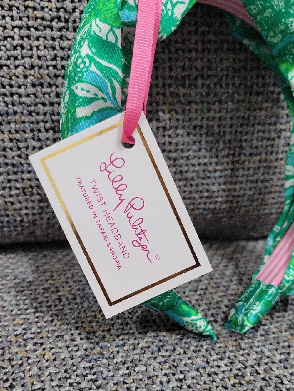 LILLY PULITZER Twist Headband in Safari Sangria - Picture 4 of 10